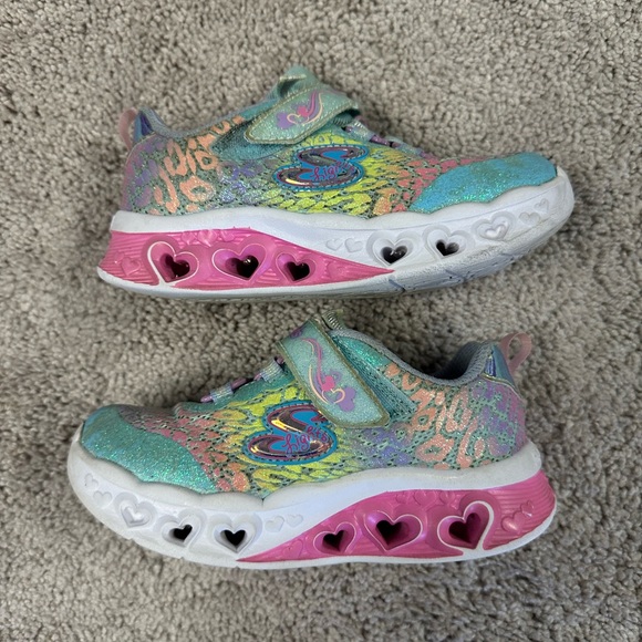Girls sketchers light up sneakers size 10 - Picture 2 of 6